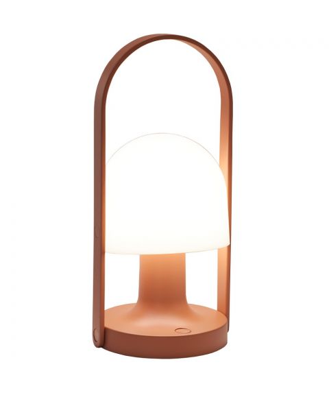 FollowMe LED, oppladbar bordlampe, høyde 28 cm, Terracotta