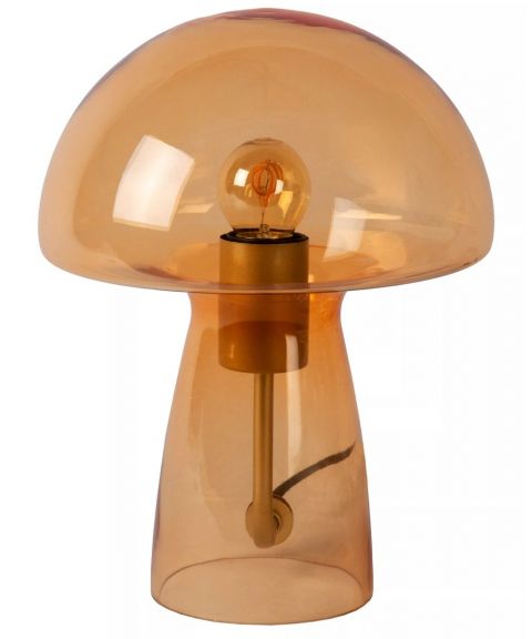 Fungo bordlampe, høyde 28 cm, Klar oransje