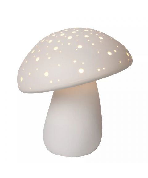 Fungo bordlampe, høyde 29 cm, Hvit