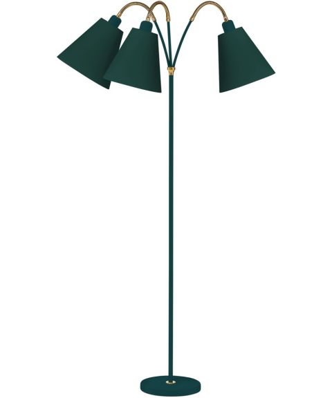 Haga Trio gulvlampe (u/skjermer), høyde 140 cm, Grønn