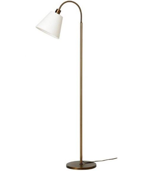 Lysekil gulvlampe (u/skjerm), høyde 148 cm, Oksidert messing