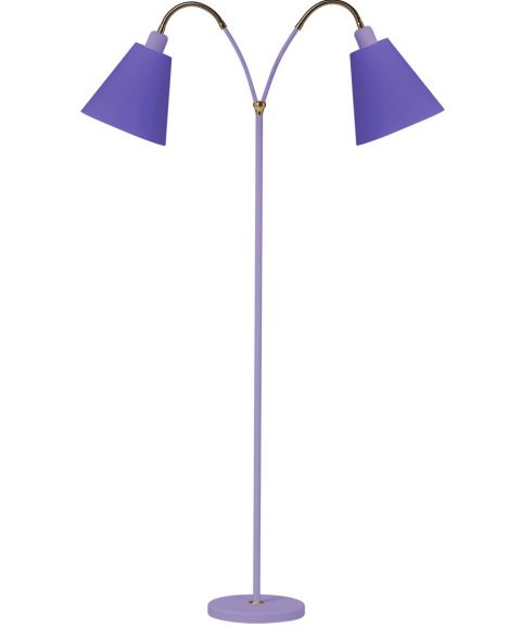 Haga Duo gulvlampe (u/skjermer), høyde 140 cm, Lavendel