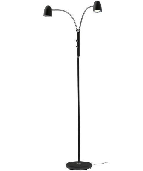 Koster Duo gulvlampe, med dimmere, høyde 140 cm, Sort