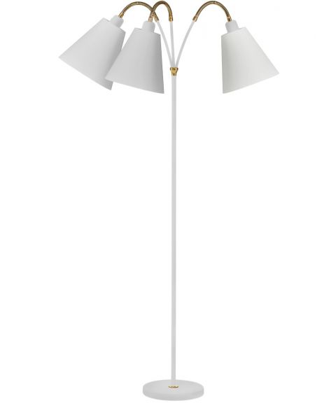 Haga Trio gulvlampe (u/skjermer), høyde 140 cm, Hvit
