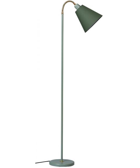 Haga gulvlampe (u/skjerm), høyde 140 cm, Grågrønn