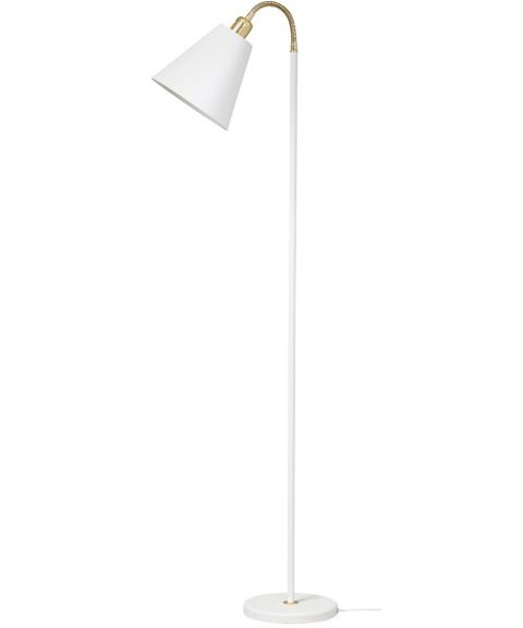 Haga gulvlampe (u/skjerm), høyde 140 cm, Hvit