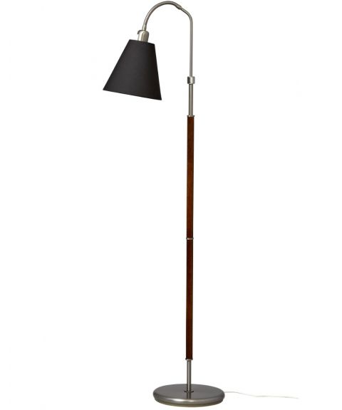Tullgarn gulvlampe (u/skjerm), høyde 148 cm, Råjern/Valnøtt