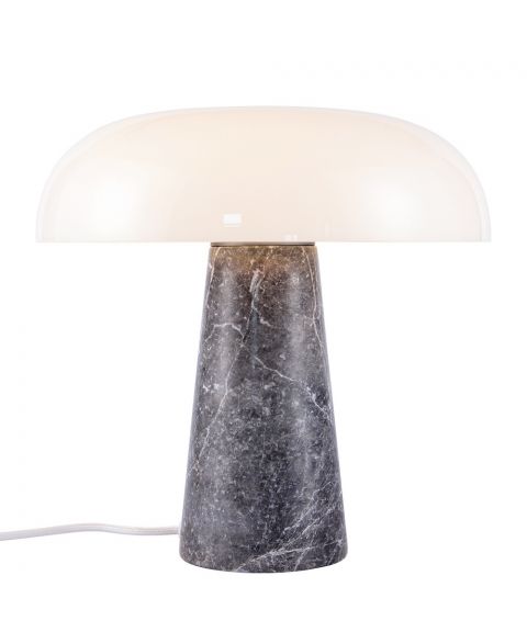 Glossy bordlampe, høyde 32 cm, Grå