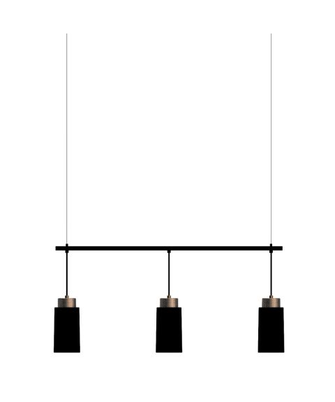 Edge pendelskinne bredde 102 cm, 280 cm ledning