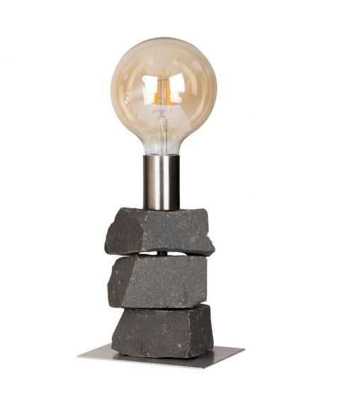 Anker bordlampe, Basalt stein / Stål
