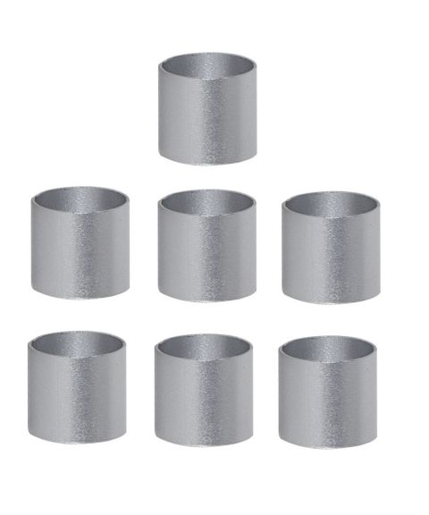 Mansjett metallhylse 2 cm for lysestaker 7-pk, Sølv