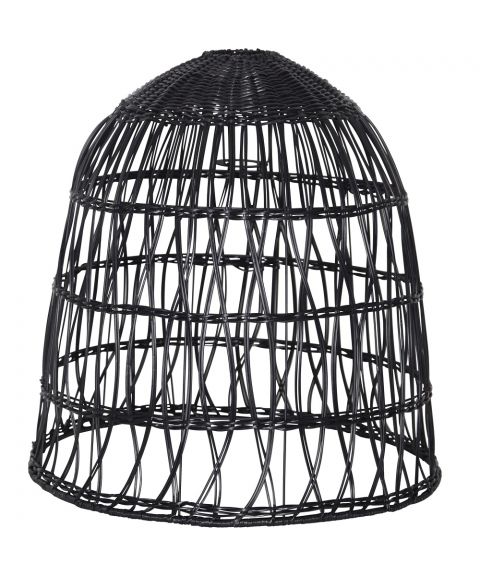 Lampeskjerm Knute, diameter 48 cm for inne/ute bruk, Sort (Begrenset antall)