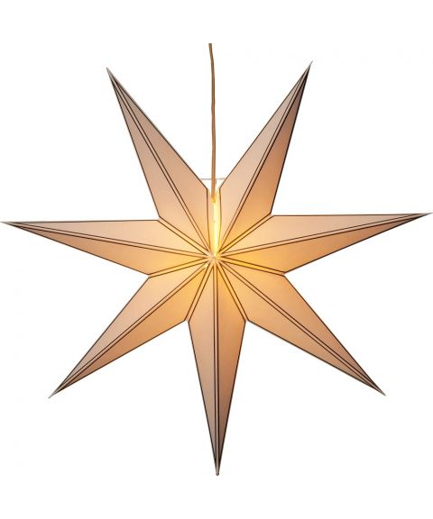 Nicolas papirstjerne, diameter 80 cm, med oppheng, Gull