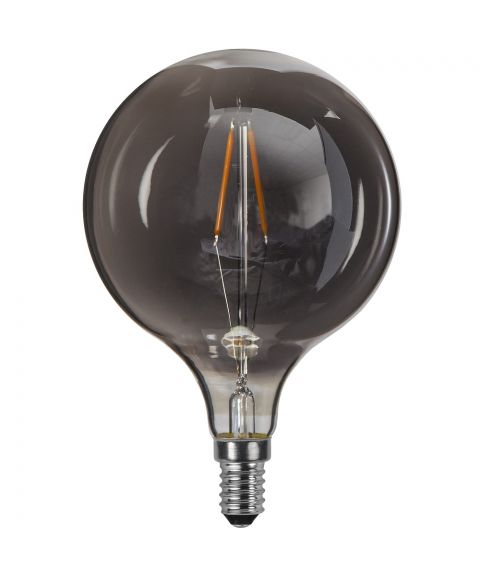 Decoration Globe E14 G95 LED 1,4W 45lm 2100K Røykfarget , dimbar