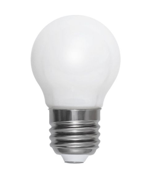 Opaque Krone E27 G45 LED 4W 350lm 2700K Opalhvit, 3-step dimmer med minne