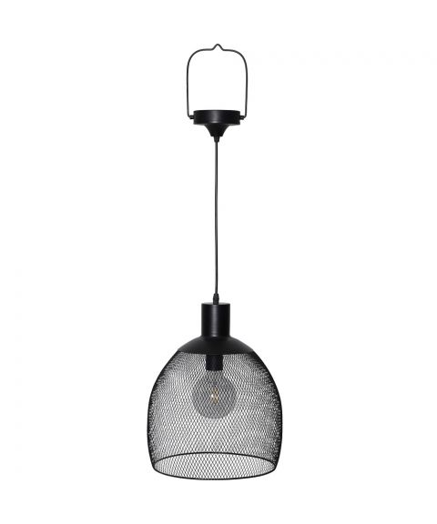 Sunlight hengende solcelle-lampe, diameter 29 cm, Sort