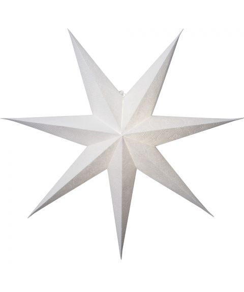 Decorus papirstjerne, uten oppheng, diameter 75 cm, Hvit