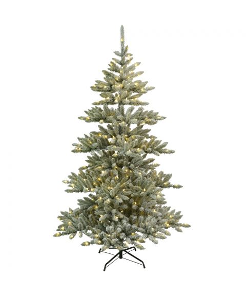 Juletre 210 cm, Arvika, Grønn med snø og LED (x320) 