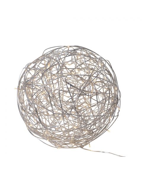 Trassel Ball inne/ute, diameter 37 cm, Sølv