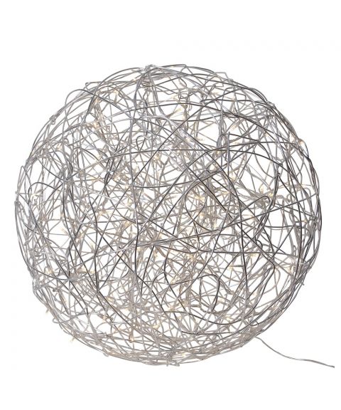 Trassel Ball inne/ute, diameter 50 cm, Sølv