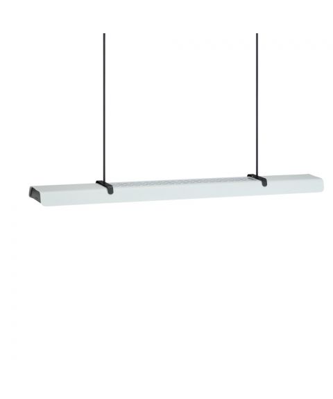 Fold Office T1577 pendelskinne, 110 cm, LED 3000K 6850lm, med 2 dimmere, Hvit struktur