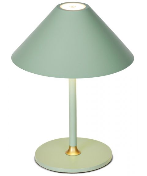Hygge oppladbar bordlampe, høyde 20 cm, Mintgrønn (Special edition)