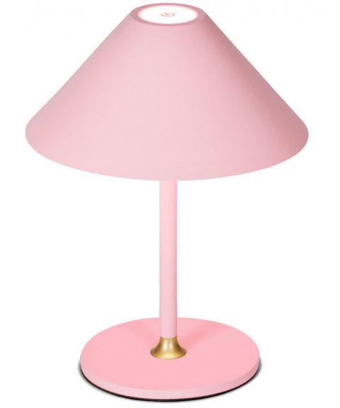 Hygge oppladbar bordlampe, høyde 20 cm, Rosa (Special edition)