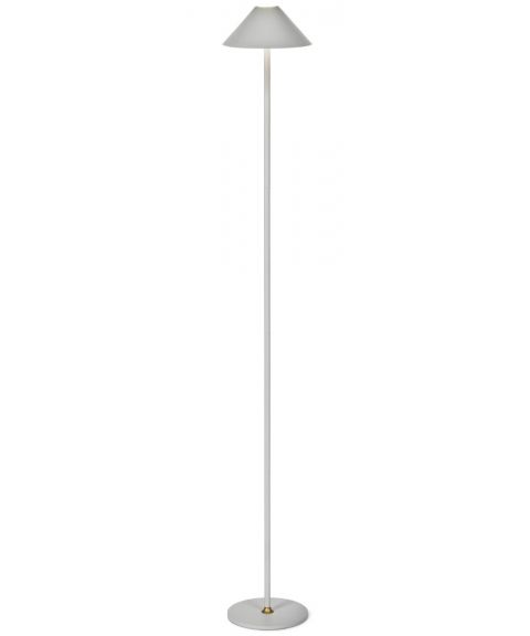 Hygge oppladbar gulvlampe, høyde 134 cm, Varm grå