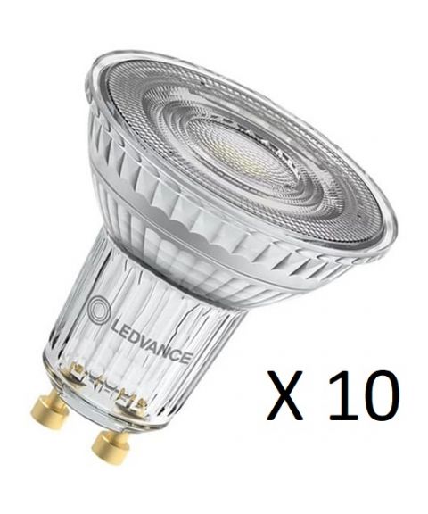 Ledvance Spot PAR16 GU10 4,5W LED 350lm 2700K CRI90, dimbar, 10-pk