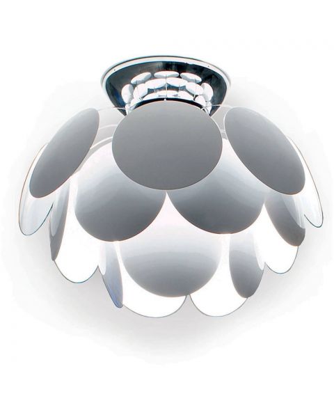 Discoco taklampe, diameter 53, Hvit