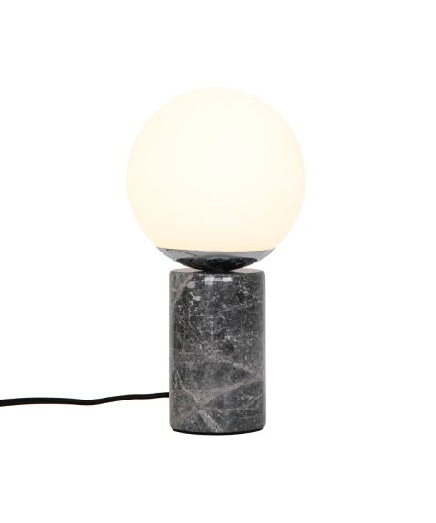Lilly marmor bordlampe, høyde 29 cm, Grå