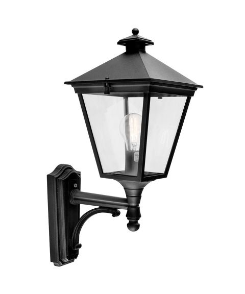 London 480 vegglampe, Sort (RAL9005)