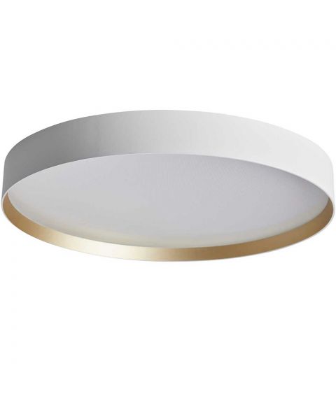 Lucia taklampe, diameter 60 cm, dimbar LED 5200lm 2700K, Hvit/Gull