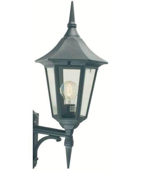 Reservedel lyktehode (1 stk) for Modena 302 lyktestolpe, Sort (RAL9005)
