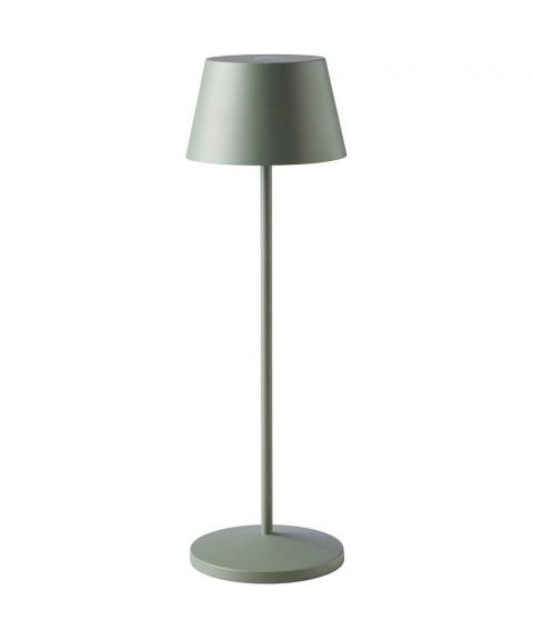 Modi oppladbar bordlampe, 150lm, høyde 36 cm, Grønngrå