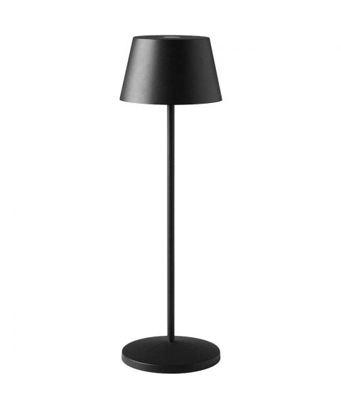 Modi oppladbar bordlampe, 150lm, høyde 36 cm, Sort