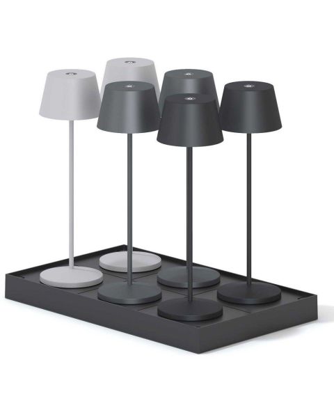 Ladestasjon for opptil 6 Modi bordlamper