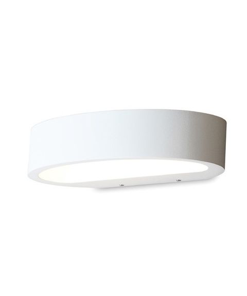 Ovali vegglampe, 4W LED, Hvit