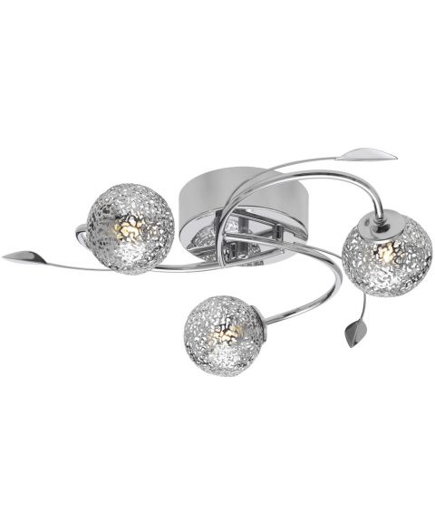 Etsy 3 taklampe, diameter 46 cm, Krom