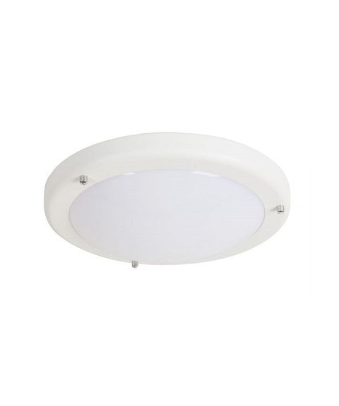 Loop P2080 plafond, 8W LED, diameter 23 cm, Hvit struktur (begrenset antall)