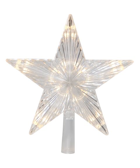 Topsy toppstjerne, for batteri, med timer