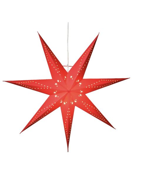 Katabo papirstjerne, diameter 70 cm, med oppheng, Rød