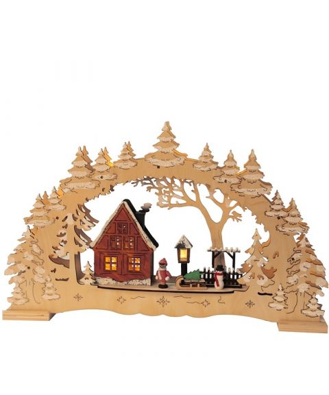 Stake Lazer cut med bymotiv, Natur