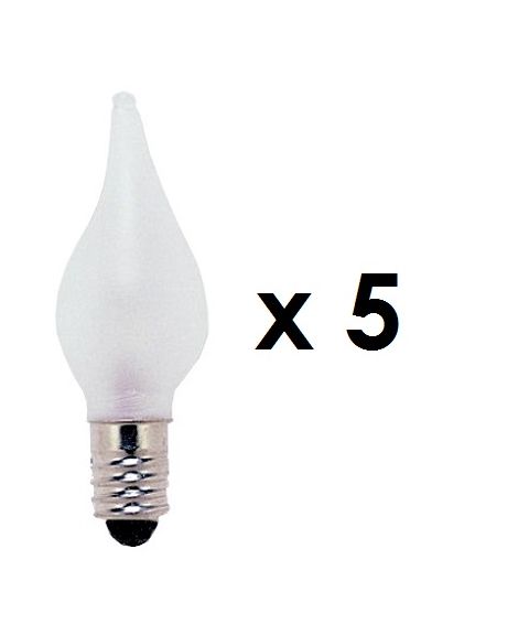 Glødelampe 55V 3W E10, 5-pk (begrenset antall)