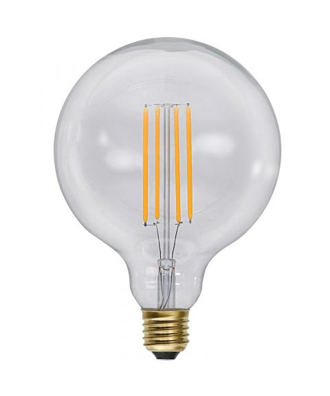 Globe E27 G125 LED 3,6W 320lm 2200K Klar, dimbar