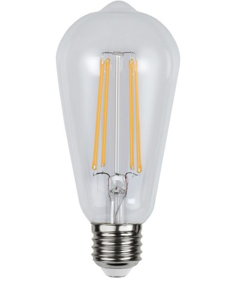 Decoration Lanterne E27 ST64 LED 4,2W 300lm 2100K Klar, Med lyssensor