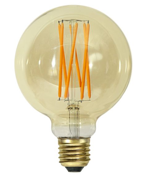 Dekorpære E27 G95 Vintage Gold LED 4W 240lm 1800K Rav, dimbar