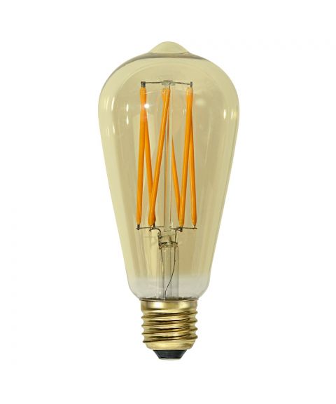 Dekorpære E27 ST64 Vintage Gold LED 4W 240lm 1800K Rav, dimbar