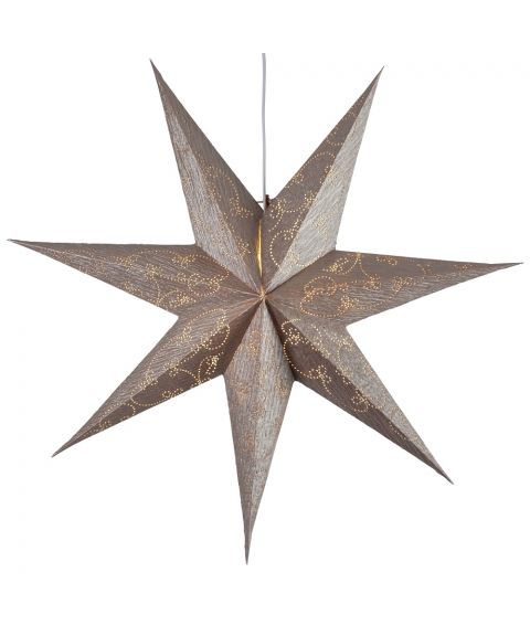 Decorus papirstjerne, diameter 63 cm, uten oppheng, Gull