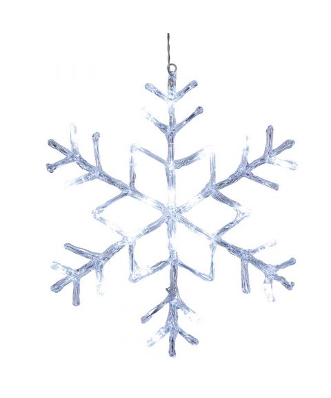Snowflake hengende snøflak, LED, diameter 40 cm